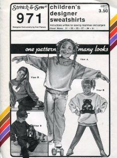 Stretch & Sew Pattern 971 ~ Children's Designer Sweatshirts