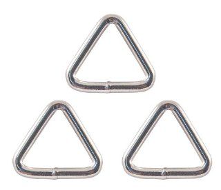 10   Country Brook Design 3/4 Inch Welded Triangle Rings   Window Treatment Clip Rings