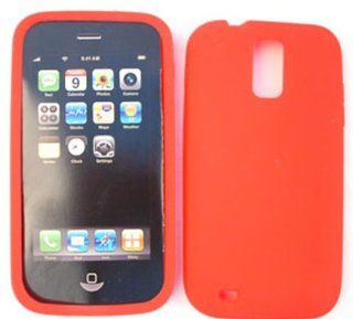 ACCESSORY SOFT RUBBER SILICONE SKIN GEL JELLY CASE FOR SAMSUNG GALAXY S II HERCULES T989 RED Cell Phones & Accessories
