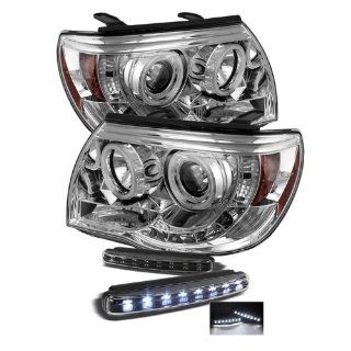 Toyota Tacoma CCFL LED ( Replaceable LEDs ) Chrome Projector Headlights Automotive