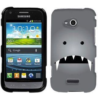Samsung Victory Grey Fanged Cute Monster Phone Case Cover Cell Phones & Accessories