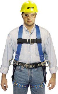 Miller by Honeywell P950D 77/UBL Duraflex Python Full Body Ultra Harness with tongue Buckle Leg Straps and tool Belt Loops, Universal, Blue   Fall Arrest Safety Harnesses  