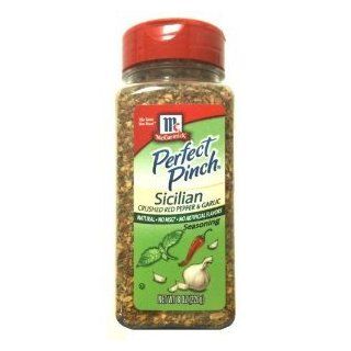 McCormick Perfect Pinch Sicilian Crushed Red Pepper & Garlic Seasoning 8oz  Garlic Spices And Herbs  Grocery & Gourmet Food