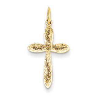 14k Laser Designed Cross Pendant, Best Quality Free Gift Box Satisfaction Guaranteed Pendant Necklaces Jewelry