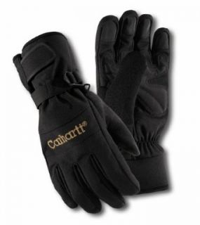 Mens Insulated Waterproof Gloves, Large Black   Work Gloves  