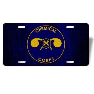 License Plate with U.S. Army Chemical Corps branch plaque  
