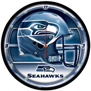 Seattle Seahawks Round Clock  Sports Fan Wall Clocks  Sports & Outdoors