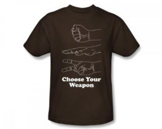 Rock Paper Scissors Choose Your Weapon Funny T Shirt Tee Clothing