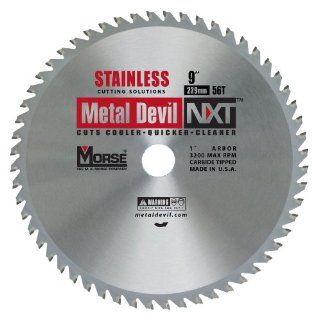 MK Morse CSM956NSSC Metal Devil Circular Saw Blade, 9 Inch, Stainless Steel   Band Saw Blades  