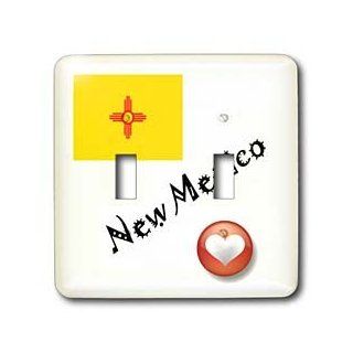 3dRose lsp_7199_2 I Love New Mexico Double Toggle Switch   Switch Plates  