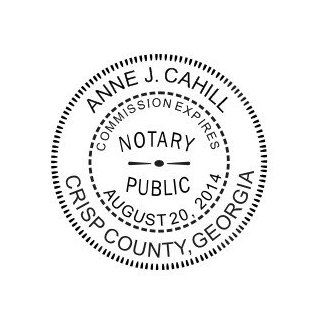NEW IMPRUE Round Self Inking NOTARY SEAL RUBBER STAMP   Georgia  Business Stamps 