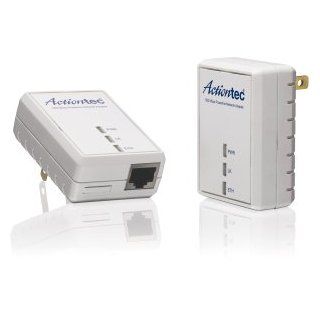 ACTIONTEC Actiontec 500 Mbps Powerline Network Adapter Kit. POWERLINE ENET 500MB/S ADAPTER TWO UNIT NETWORK KIT. 1 x Network (RJ 45)   62.50 MBps Powerline   984 ft Distance Supported   HomePlug AV   Fast Ethernet