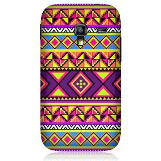 Head Case Preppy Neon Aztec Snap on Back Case For Samsung Galaxy Ace Plus S7500 Cell Phones & Accessories