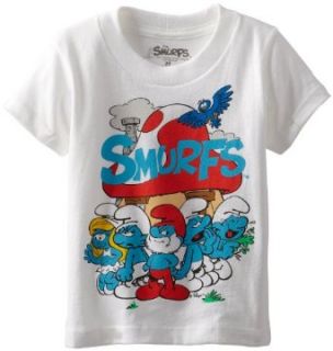 Smurfs Boys 2 7 Group Tee Toddler Clothing