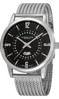 Stuhrling Original Men's 345M.33111 Classic Ascot Jupiter Swiss Quartz Day and Date Stainless Steel Mesh Watch Watches