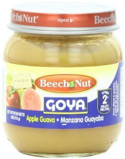 Beech Nut Goya Stage 2 Apple Guava Jar, 4 Ounce (Pack of 12)  Baby Food Fruit  Grocery & Gourmet Food