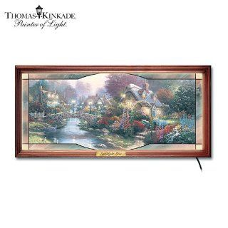 Thomas Kinkade Garden Of Light Collectible Stained Glass Wall Decor by The Bradford Exchange   Stained Glass Window Panels