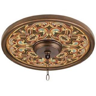 Etruscan Scroll 16" Wide Bronze Finish Ceiling Medallion   Decorative Ceiling Medallions  