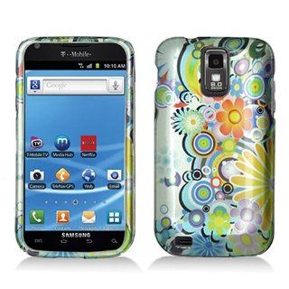 Rainbow Flower Pop Hard Cover Case for Samsung Galaxy S2 S II T Mobile T989 SGH T989 Hercules Cell Phones & Accessories