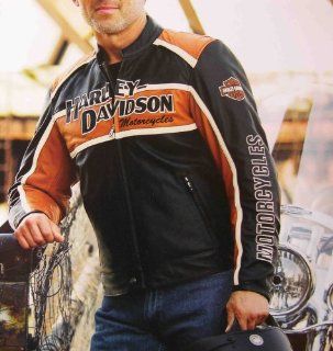 Harley Davidson Men's Classic Cruiser Leather Jacket. 98118 08VM Automotive