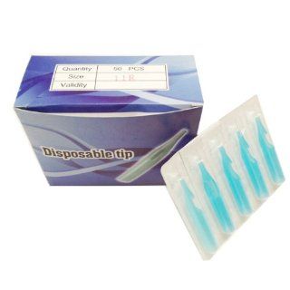 100 Pcs Blue Color 11 Rt Disposable Tattoo Tips Professional Tattoo Supplies Health & Personal Care