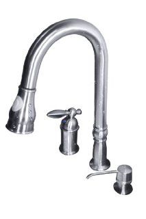 Acquaris 993 Kitchen Pull Down Spray Faucet (Brushed Nickel Finish)   Touch On Kitchen Sink Faucets  