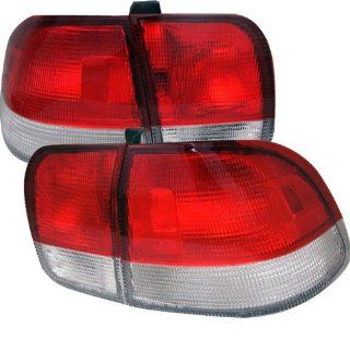 Spyder Honda Civic 96 98 4Dr Tail Lights   Red Clear Automotive