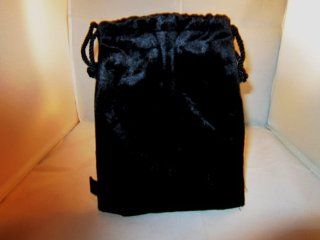 Multipurpose, 7.5 inch x 5.5 inch black velvet/velour drawstring bag  Other Products  