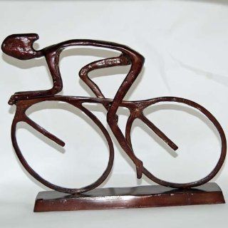 Bicycle Sculpture   Bronze Cyclist Sculpture   Statues