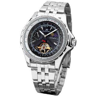 KS Luxury Tourbillion Moon Phase Automatic Mechanical Mens Sport Wrist Watch KS070 at  Men's Watch store.