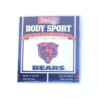 Chicago Bears Temporary Tattoos 2 Pack Sports & Outdoors