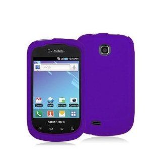 Fosmon Protective Soft Silicone Skin Case for Samsung Dart T499 (Purple) Cell Phones & Accessories