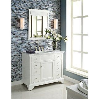 Fairmont Designs 42 Inch Framingham Vanity   Polar White   Bathroom Vanities  