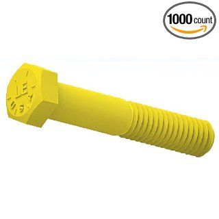 Lake Erie Products 5/16 18x1 1/2 Grade 8 Hex Bolt / Cap Screw   USA UNC Alloy Steel / Yellow Zinc Plated, Pack of 1000 Ships FREE in USA