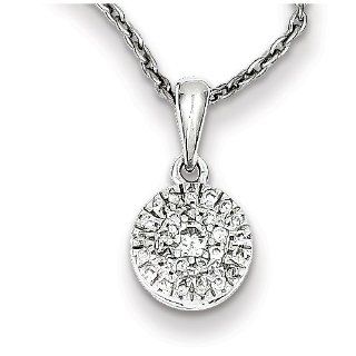 Sterling Silver Diamond Necklace, Best Quality Free Gift Box Satisfaction Guaranteed Jewelry