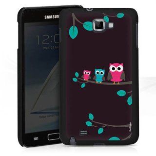 Hard Plastic Snap on Cover Fits Samsung N7000 I9220 I717 Galaxy Note Owls On Tree Brown AT&T Cell Phones & Accessories