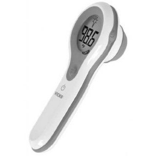 Kaz V977 Vicks Digital Thermometer   3 Second   Fahrenheit Reading   Auto off Memory Recall   For Forehead   White 