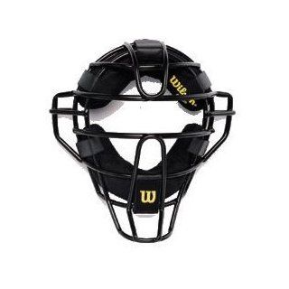Wilson Dyna Lite Steel Cage Amara Suede Umpire's Facemask  Baseball Catchers Masks  Sports & Outdoors
