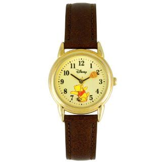 Disney Winnie the Pooh Women's Analog Watch with Leather Strap WTP044 Watches