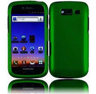 VMG Samsung Galaxy Blaze 4G Hard Phone Case Cover   DARK GREEN Hard 2 Pc Plas Cell Phones & Accessories