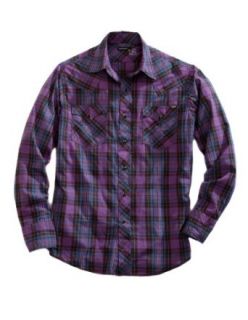 Rocky Mountain High Men's Long Sleeve Western Shirt  Small Purple at  Mens Clothing store Dress Shirts