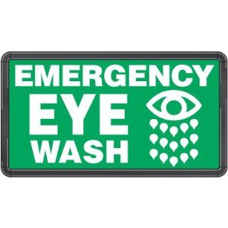Emedco Electro Viz Eye Wash Safety Sign Industrial Warning Signs
