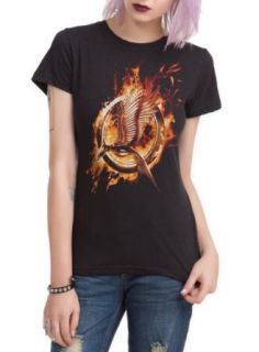 The Hunger Games Catching Fire Logo Girls T Shirt 2XL Size  XX Large Fashion T Shirts