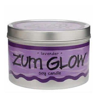 Zum Glow Lavender Soy Candle   Aromatherapy Candles