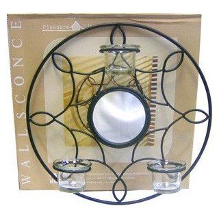Candle Holder Wall Sconce Metal Glass Romantic    