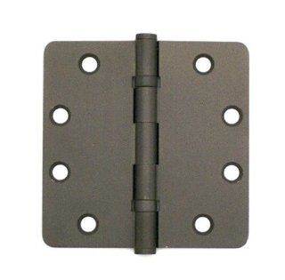 BOLTON 4 1/2 x 4 1/2 x 3.3mm Solid Brass Hinge Oil Rubbed Bronze Finish   Door Hinges  