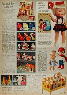 1966 Toy Ad HEIDI Pocketbook Doll Hildy Billy Suzy Cute   Original Print Ad  