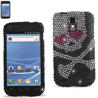 Reiko RKDPC SAMT989 03 Premium Rhinestone Diamond Bedazzled Bling Hard Shell Snap On Protector Case Cover for T Mobile Models and Galaxy S2   1 Pack   Retail Packaging   Multi Cell Phones & Accessories