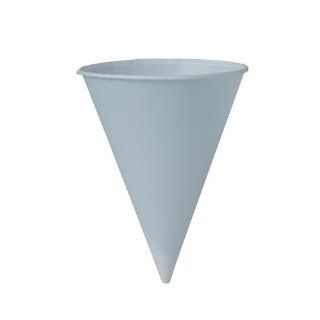 SOLO 8RB 2050 Bare Eco Forward Treated Paper Cone Water Cup, 8 oz Capacity, White (10 Packs of 250)