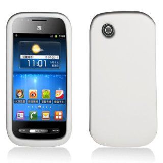 For AT&T Zte Avail Z990 Accessory   White Silicon Skin Gel Case Proctor Cover + Free Lf Stylus Pen Cell Phones & Accessories